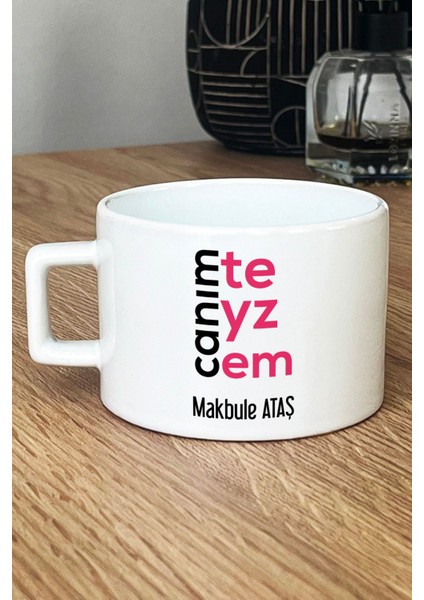 Kişiye Özel Canım Teyzem Lüks Fincan Beyaz Teyzeye Anneler Günü Hediyesi