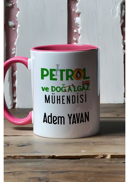 Kişiye Özel Petrol Mühendisi Kupa Bardak Pembe Mühendisler Günü Hediyesi fiyatları
