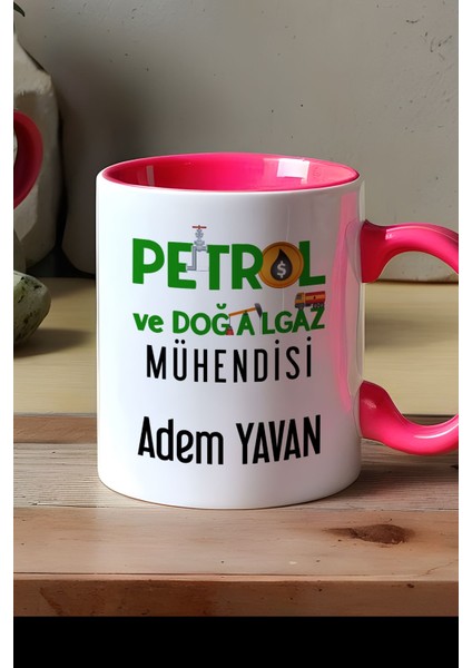 Kişiye Özel Petrol Mühendisi Kupa Bardak Pembe Mühendisler Günü Hediyesi modelleri