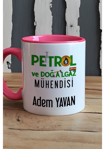 Kişiye Özel Petrol Mühendisi Kupa Bardak Pembe Mühendisler Günü Hediyesi indirimleri