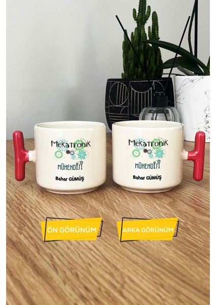 Kişiye Özel Mekatronik Mühendisi Kupa Bardak T Kulplu Pembe Mühendisler Günü Hediyesi fiyatları