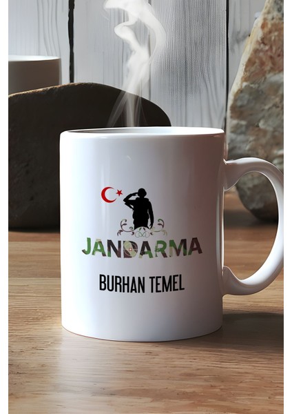 Kişiye Özel Jandarma Asker Kupa Bardak Beyaz Jandarmalar Günü Hediyesi fiyatları