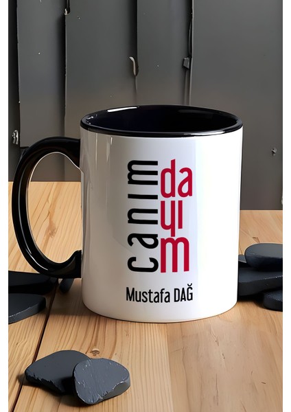Kişiye Özel Canım Dayım Kupa Bardak Siyah Dayıya Doğum Günü Hediyesi fırsatları