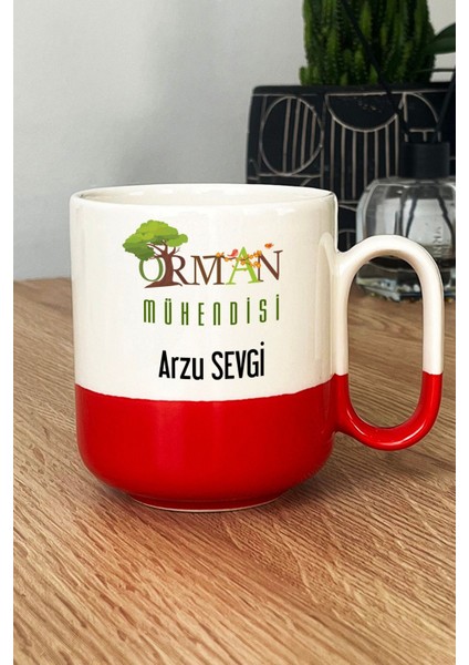 Kişiye Özel Orman Mühendisi Pro Kupa Bardak Kırmızı Mühendisler Günü Hediyesi fiyatları