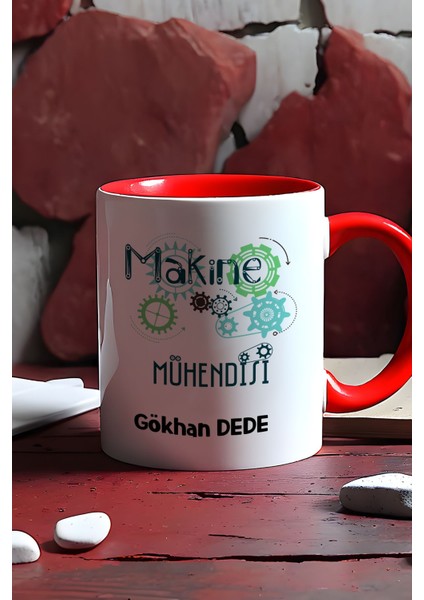 Kişiye Özel Makine Mühendisi Kupa Bardak Kırmızı Mühendisler Günü Hediyesi indirimleri