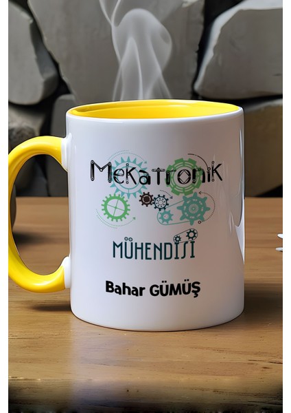 Kişiye Özel Mekatronik Mühendisi Kupa Bardak Sarı Mühendisler Günü Hediyesi indirimleri