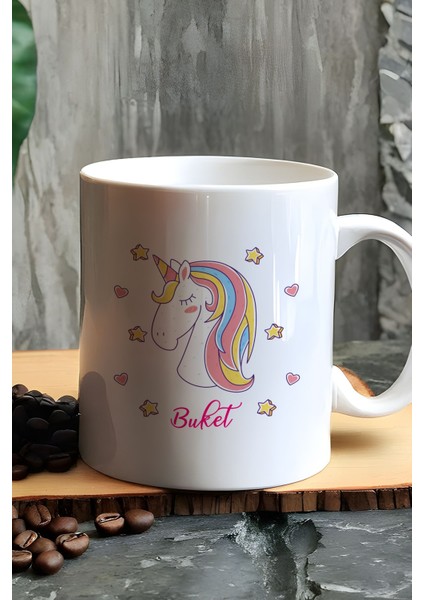 Kişiye Özel Unicorn Kupa Bardak Beyaz Kız Çocuğa Doğum Günü Hediyesi fiyatları