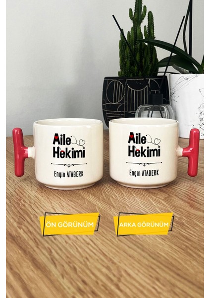 Kişiye Özel Aile Hekimi Doktor Kupa Bardak T Kulplu Pembe Tıp Bayramı Hediyesi