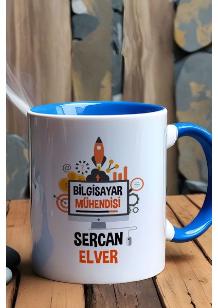 Kişiye Özel Bilgisayar Mühendisi Kupa Bardak Mavi Mühendisler Günü Hediyesi fiyatları