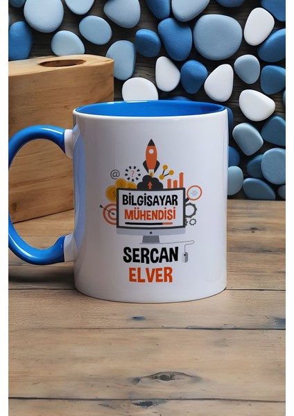Kişiye Özel Bilgisayar Mühendisi Kupa Bardak Mavi Mühendisler Günü Hediyesi modelleri