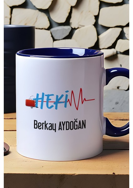 Kişiye Özel Hekim Doktor Kupa Bardak Lacivert 14 Mart Tıp Bayramı Hediyesi