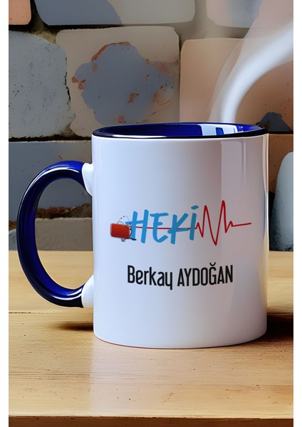 Kişiye Özel Hekim Doktor Kupa Bardak Lacivert 14 Mart Tıp Bayramı Hediyesi