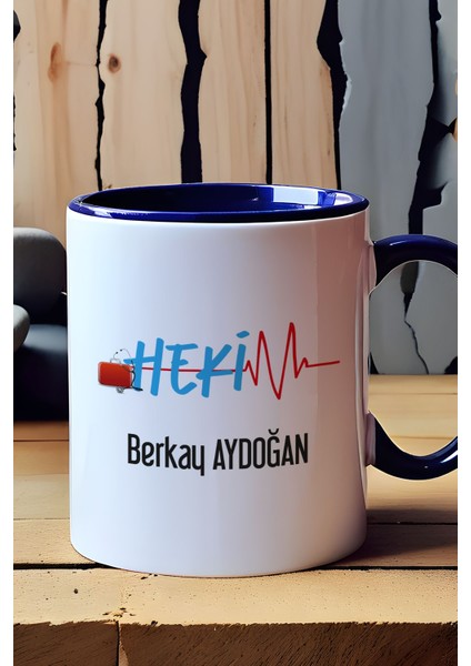 Kişiye Özel Hekim Doktor Kupa Bardak Lacivert 14 Mart Tıp Bayramı Hediyesi