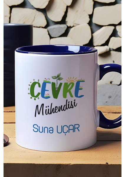 Kişiye Özel Çevre Mühendisi Kupa Bardak Lacivert Mühendisler Günü Hediyesi fiyatları