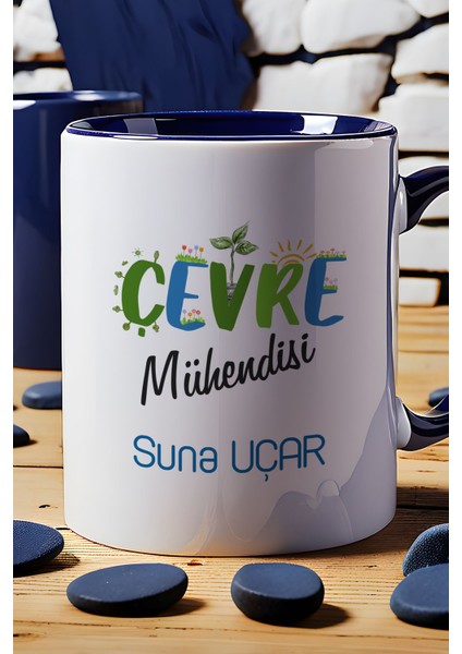 Kişiye Özel Çevre Mühendisi Kupa Bardak Lacivert Mühendisler Günü Hediyesi indirimleri