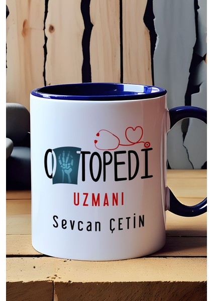 Kişiye Özel Ortopedi Uzmanı Kupa Bardak Lacivert Isme Özel Tıp Bayramı Hediyeleri fırsatları