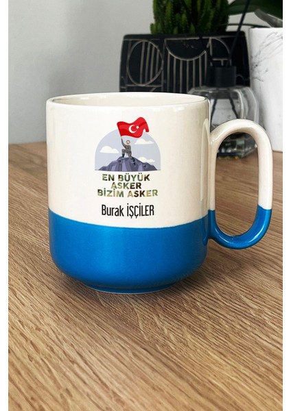 Kişiye Özel En Büyük Asker Pro Kupa Bardak Mavi Askere Hediye fiyatları