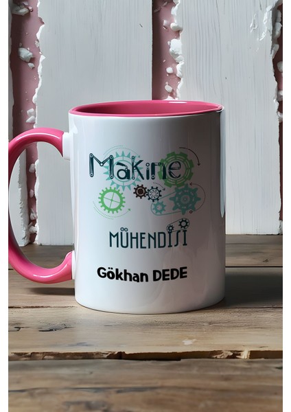 Kişiye Özel Makine Mühendisi Kupa Bardak Pembe Mühendisler Günü Hediyesi fiyatları