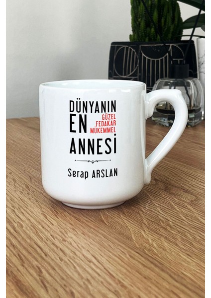 Kişiye Özel Anneye Hediye Kupa Bardak Oval Annelere Doğum Günü Hediyesi