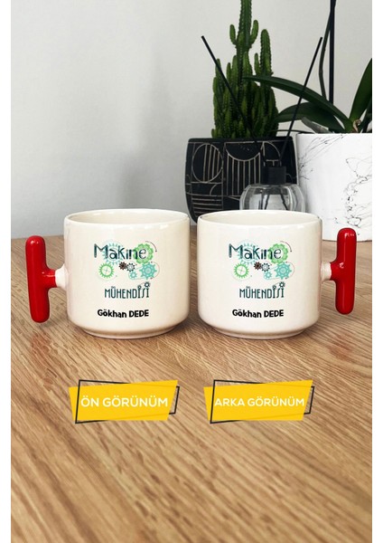 Kişiye Özel Makine Mühendisi Kupa Bardak T Kulplu Kırmızı Mühendisler Günü Hediyesi modelleri