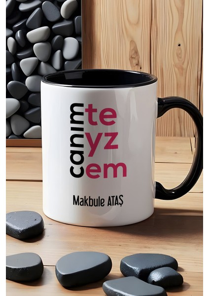 Kişiye Özel Canım Teyzem Kupa Bardak Siyah Teyzeye Anneler Günü Hediyesi indirimleri