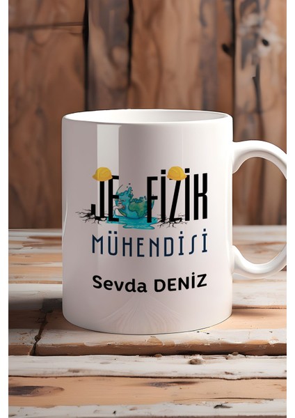 Kişiye Özel Jeofizik Mühendisi Kupa Bardak Beyaz Mühendisler Günü Hediyesi