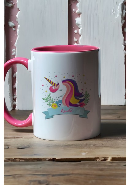 Kişiye Özel Unicorn Kupa Bardak Pembe Kız Çocuğa Hediye fiyatları