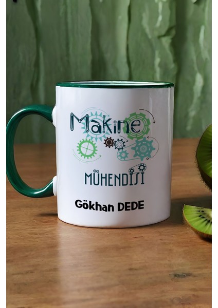 Kişiye Özel Makine Mühendisi Kupa Bardak Yeşil Mühendisler Günü Hediyesi modelleri