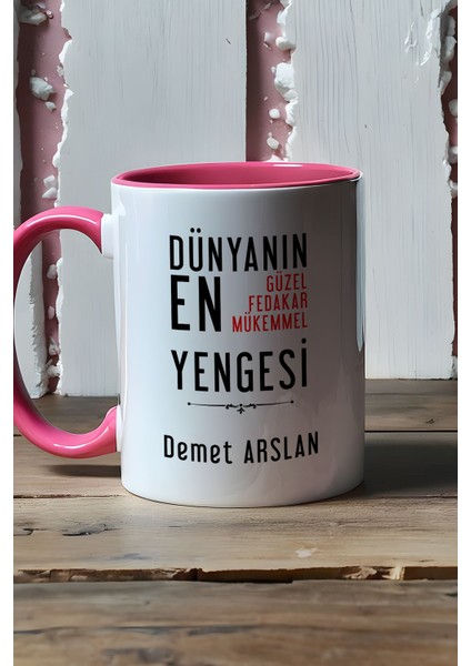 Kişiye Özel Dünyan En Güzel Yengesi Kupa Bardak Pembe Yengeye Doğum Günü Hediyesi fiyatları