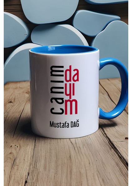 Kişiye Özel Canım Dayım Kupa Bardak Mavi Dayıya Doğum Günü Hediyesi fırsatları