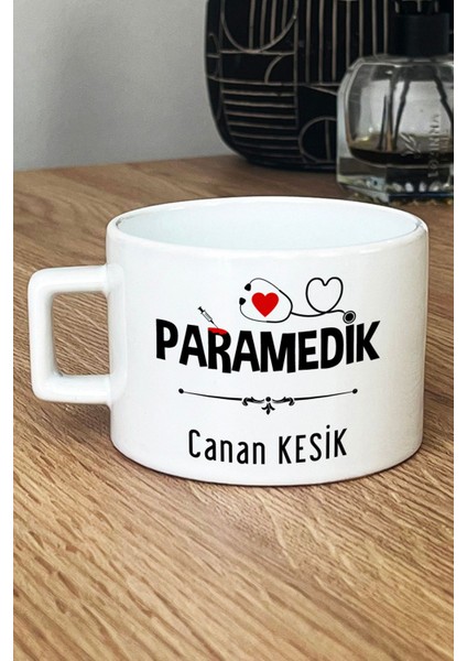 Kişiye Özel Paramedik -2- Lüks Fincan Beyaz Att Tıp Bayramı Hediyesi