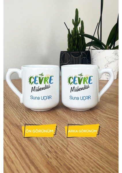 Kişiye Özel Çevre Mühendisi Kupa Bardak Oval Mühendisler Günü Hediyesi modelleri