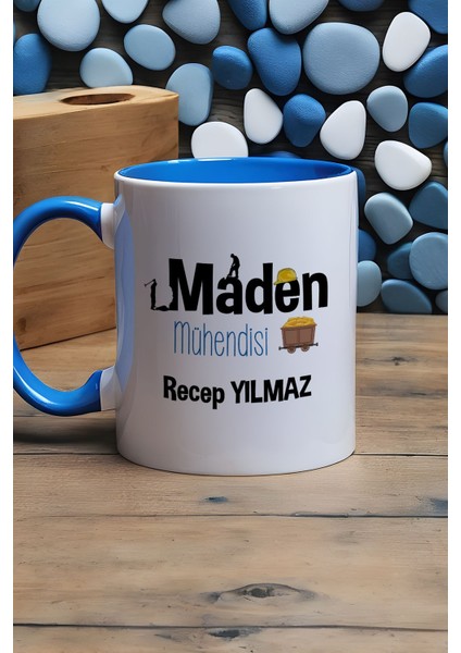 Kişiye Özel Maden Mühendisi Kupa Bardak Mavi Mühendisler Günü Hediyesi fiyatları