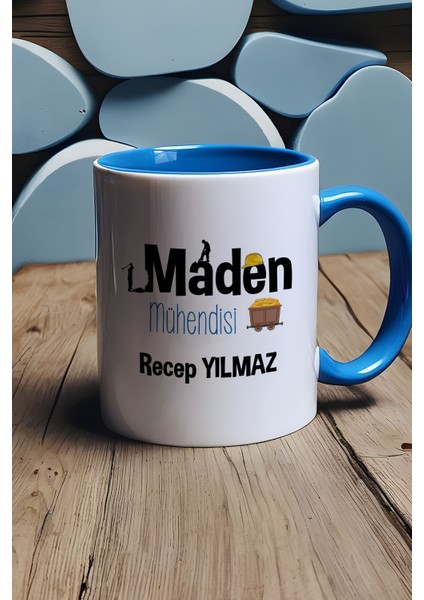 Kişiye Özel Maden Mühendisi Kupa Bardak Mavi Mühendisler Günü Hediyesi modelleri