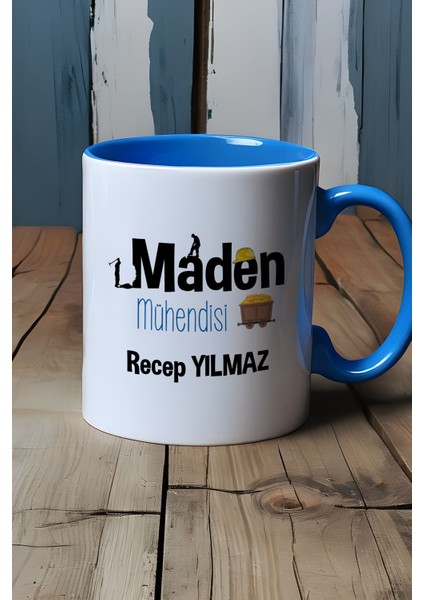 Kişiye Özel Maden Mühendisi Kupa Bardak Mavi Mühendisler Günü Hediyesi fırsatları
