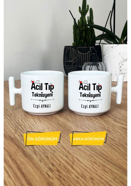 Kişiye Özel Acil Tıp Teknisyeni Kupa Bardak T Kulplu Beyaz Att Tıp Bayramı Hediyesi modelleri