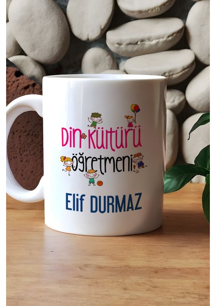 Kişiye Özel Din Kültürü Öğretmeni Kupa Bardak Beyaz Öğretmenler Günü Hediyesi indirimleri