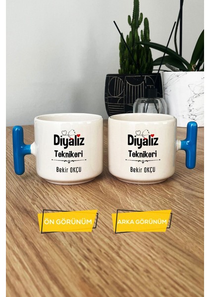 Kişiye Özel Diyaliz Teknikeri Kupa Bardak T Kulplu Mavi Tıp Bayramı Hediyesi
