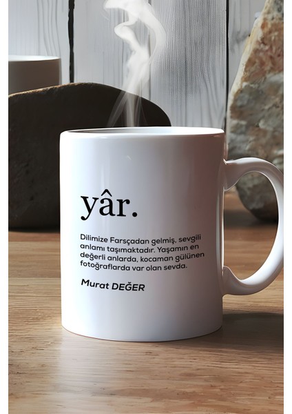 Kişiye Özel Sevgiliye Hediye Kupa Bardak Beyaz Sevgililer Günü Yıl Dönümü Hediyesi modelleri