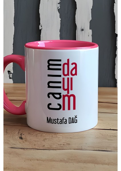Kişiye Özel Canım Dayım Kupa Bardak Pembe Dayıya Doğum Günü Hediyesi indirimleri