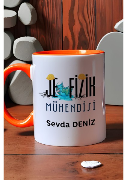 Kişiye Özel Jeofizik Mühendisi Kupa Bardak Turuncu Mühendisler Günü Hediyesi indirimleri