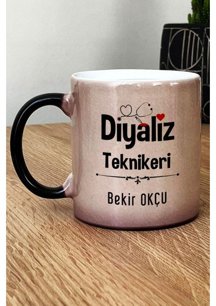 Kişiye Özel Diyaliz Teknikeri Kupa Bardak Sihirli Tıp Bayramı Hediyesi
