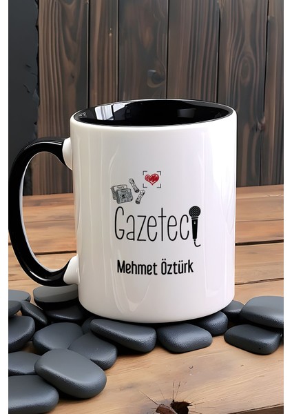 Kişiye Özel Gazeteci Kupa Bardak Siyah Gazeteciler Günü Hediyesi fiyatları