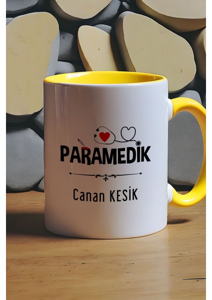 Kişiye Özel Paramedik -2- Kupa Bardak Sarı Att Tıp Bayramı Hediyesi fiyatları