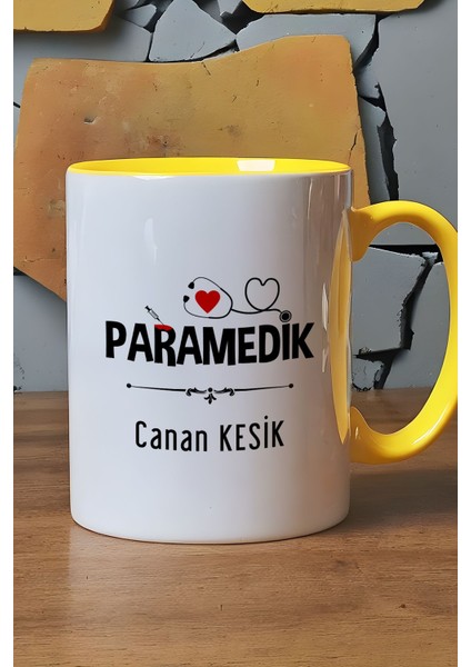 Kişiye Özel Paramedik -2- Kupa Bardak Sarı Att Tıp Bayramı Hediyesi fırsatları