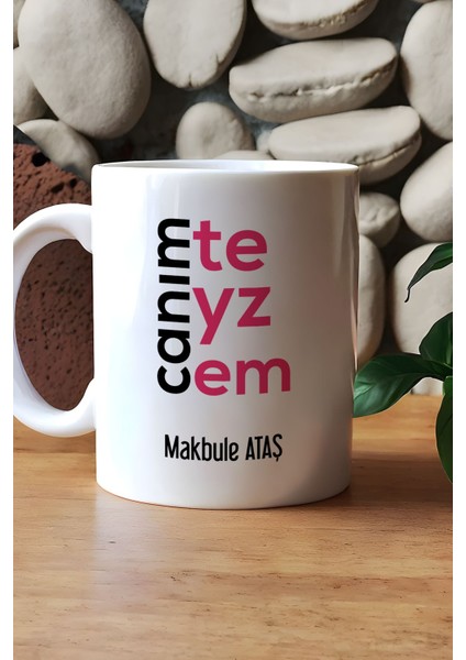 Kişiye Özel Canım Teyzem Kupa Bardak Beyaz Teyzeye Anneler Günü Hediyesi indirimleri