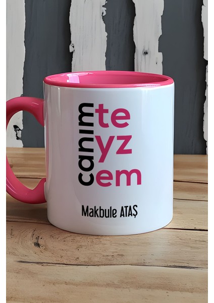 Kişiye Özel Canım Teyzem Kupa Bardak Pembe Teyzeye Anneler Günü Hediyesi indirimleri