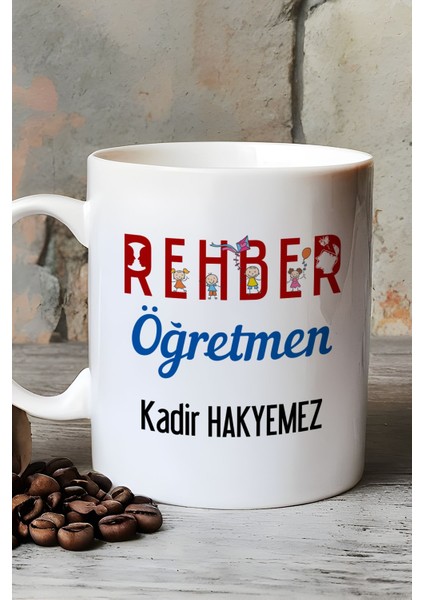 Kişiye Özel Rehber Öğretmen Kupa Bardak Beyaz Öğretmenler Günü Hediyesi fırsatları