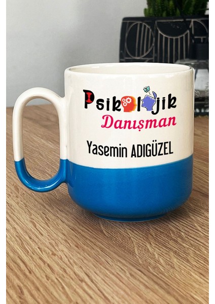 Kişiye Özel Psikolojik Danışman Pro Kupa Bardak Mavi Tıp Bayramı Hediyesi