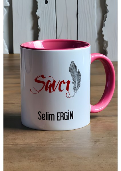 Kişiye Özel Savcı Kupa Bardak Pembe fırsatları